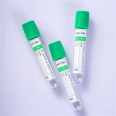 Yeşil-üst Lityum / Sodyum Heparin Kan Alma Tüpü